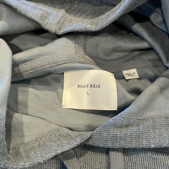 Billy Reid Men Large Hoodie Blue/Gray - Picture 4 of 7